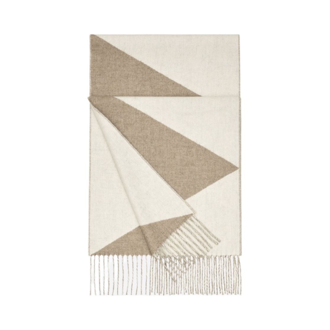 에르메스 카사크 지그 재그 머플러 에뚜쁘 이보아르(Hermes Casaque Zig Zag Muffler Etoupe Ivoire) - 1