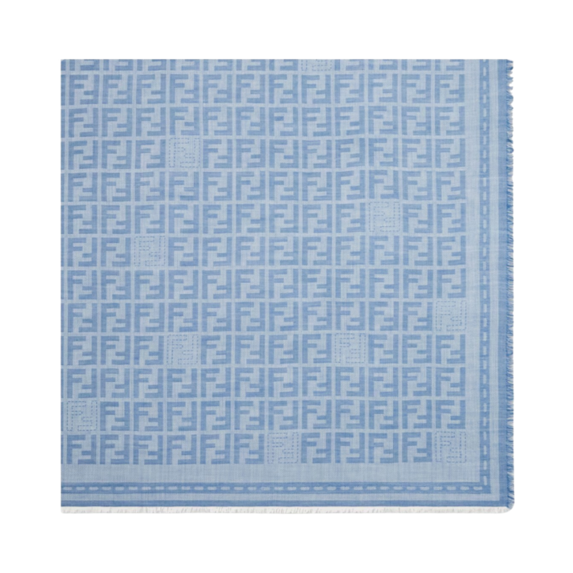 FXT069AUM1F0RU7 (W) Fendi FF Shawl Blue