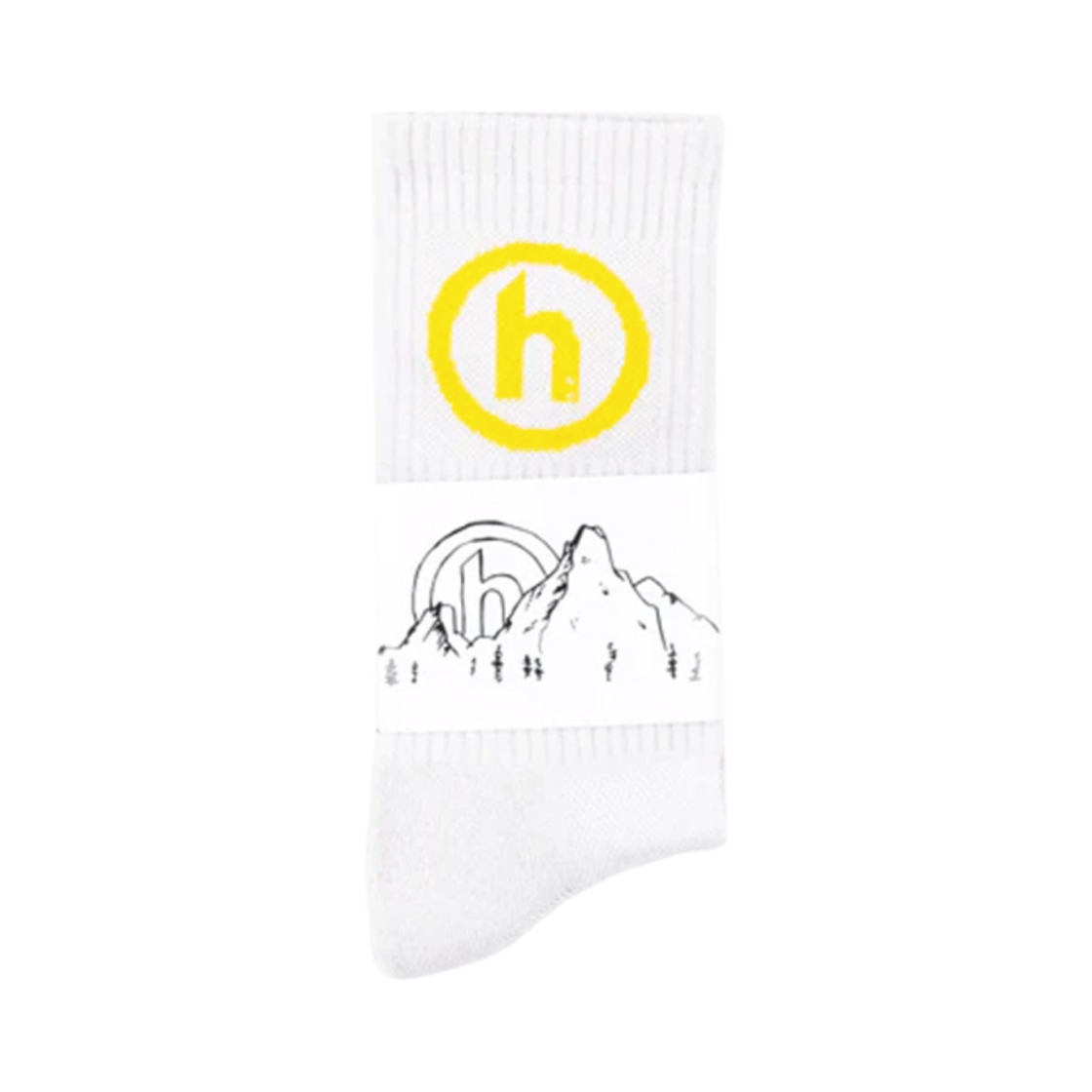 히든 NY 삭스 라이트 그레이 옐로우(Hidden NY Socks Light Grey Yellow)
