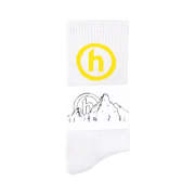Hidden NY Socks Light Grey Yellow