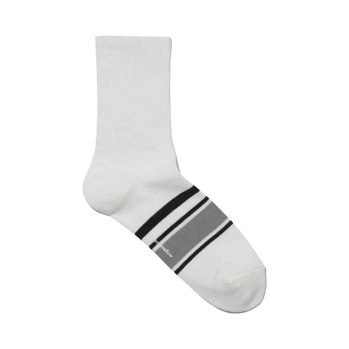 CALAX25202WHX Customellow Stripe Medium Socks White