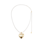 Numbering Heart Micro Bag Pearl Strap Gold