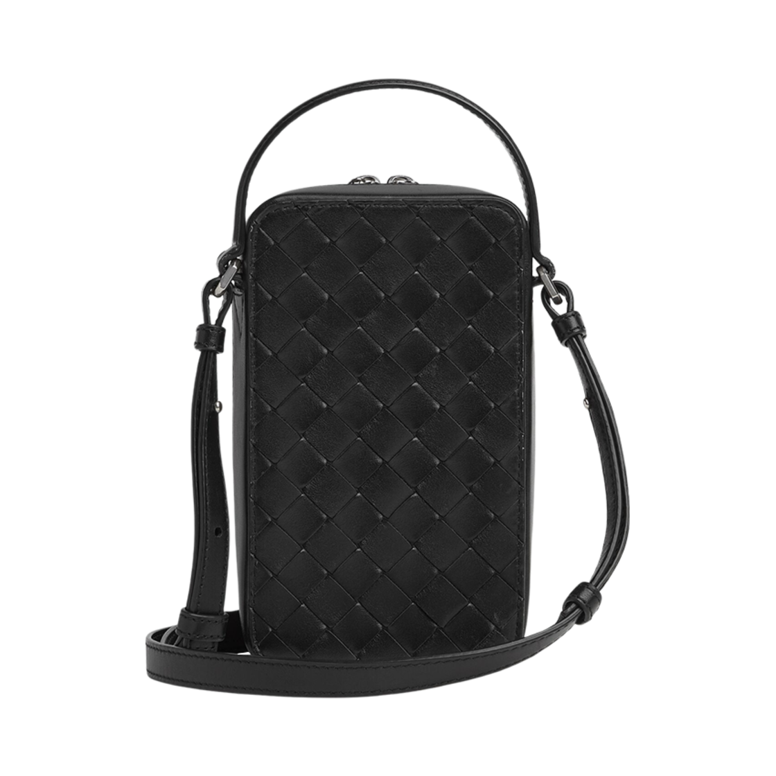보테가 베네타 겟어웨이 폰 파우치 블랙(Bottega Veneta Getaway Phone Pouch Black) - 2
