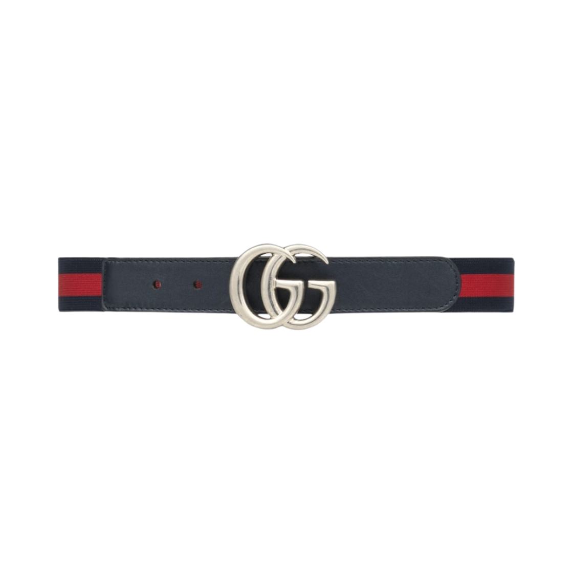 432707-HAENN-8497 (Kids) Gucci Elastic Web Belt Blue Red