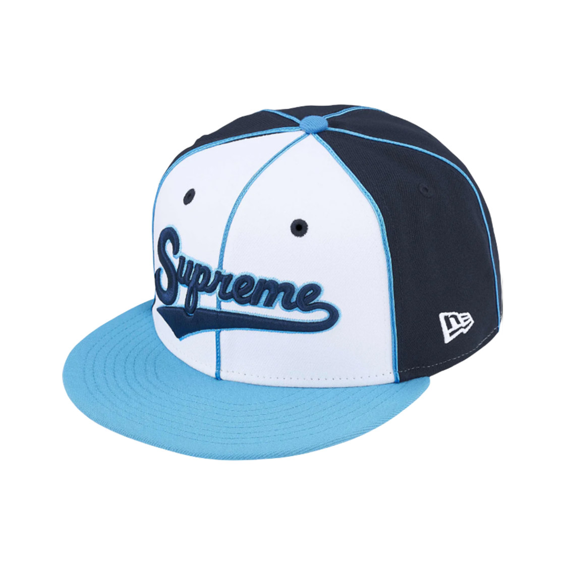 슈프림 파이핑 스크립트 로고 뉴에라 네이비 - 25SS(Supreme Piping Script Logo New Era Navy - 25SS) - 2