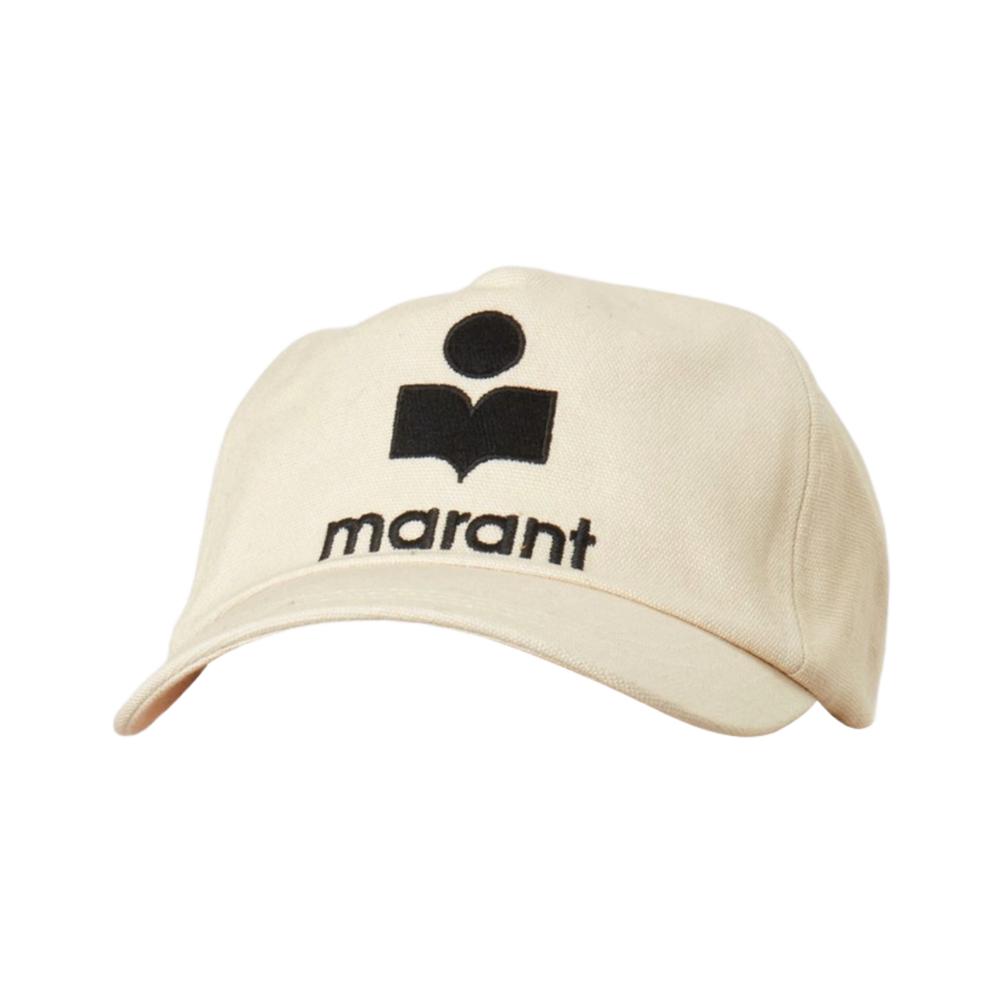 CQ001XFB-A3C05A-ECBK (W) Isabel Marant Tyron Logo Cap Ecru Black - 23FW