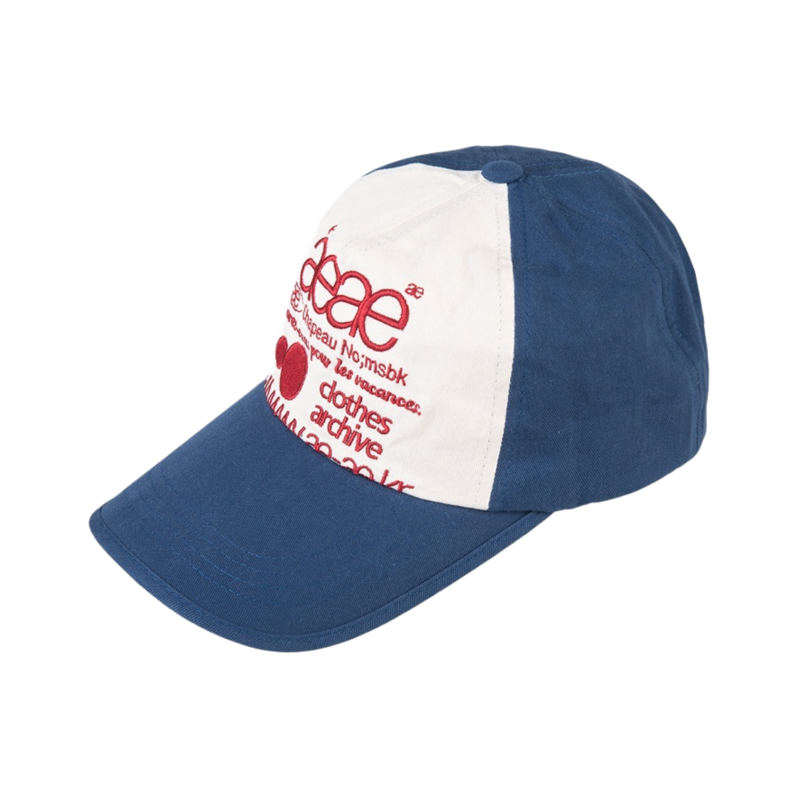 에이에이 웹 로고 5 패널 캡 블루 레드(Aeae Web Logo 5 Pannel Cap Blue Red) - 3