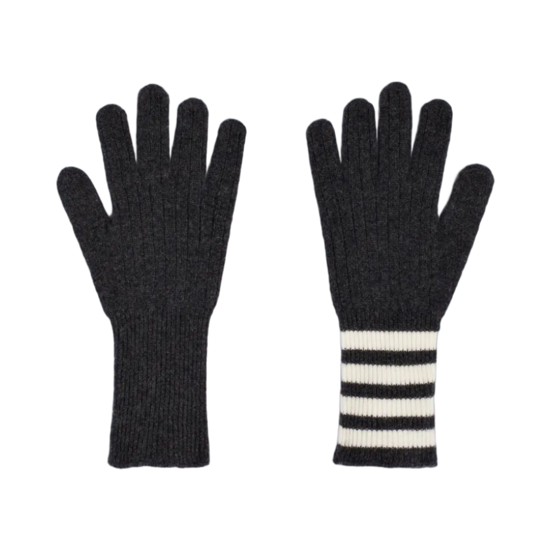 톰브라운 사선 캐시미어 글러브 다크 그레이(Thom Browne 4-Bar Cashmere Gloves Dark Grey) - 2