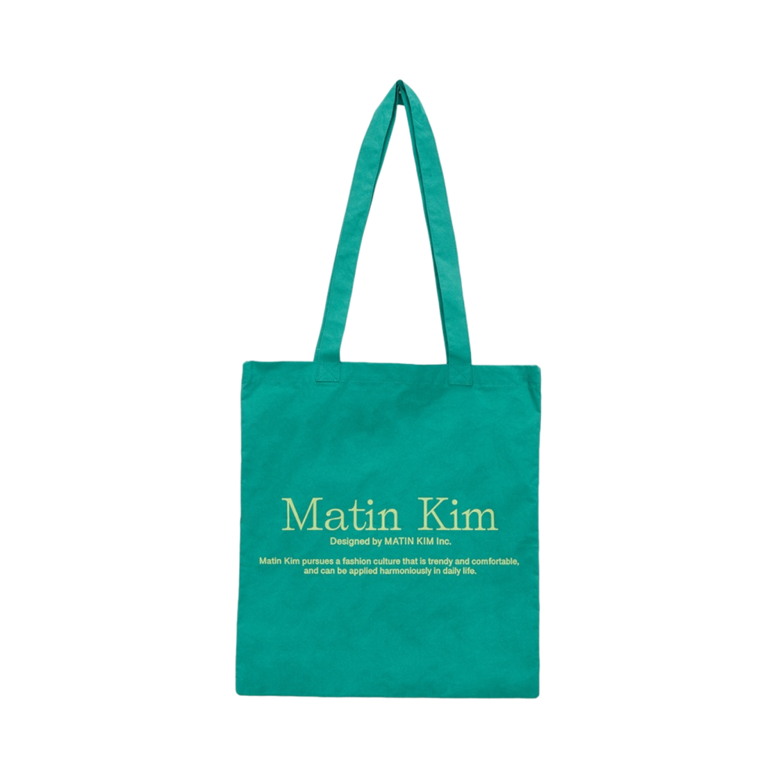 마뗑킴 마뗑 팝핀 에코백 그린 | Matin Kim | KREAM