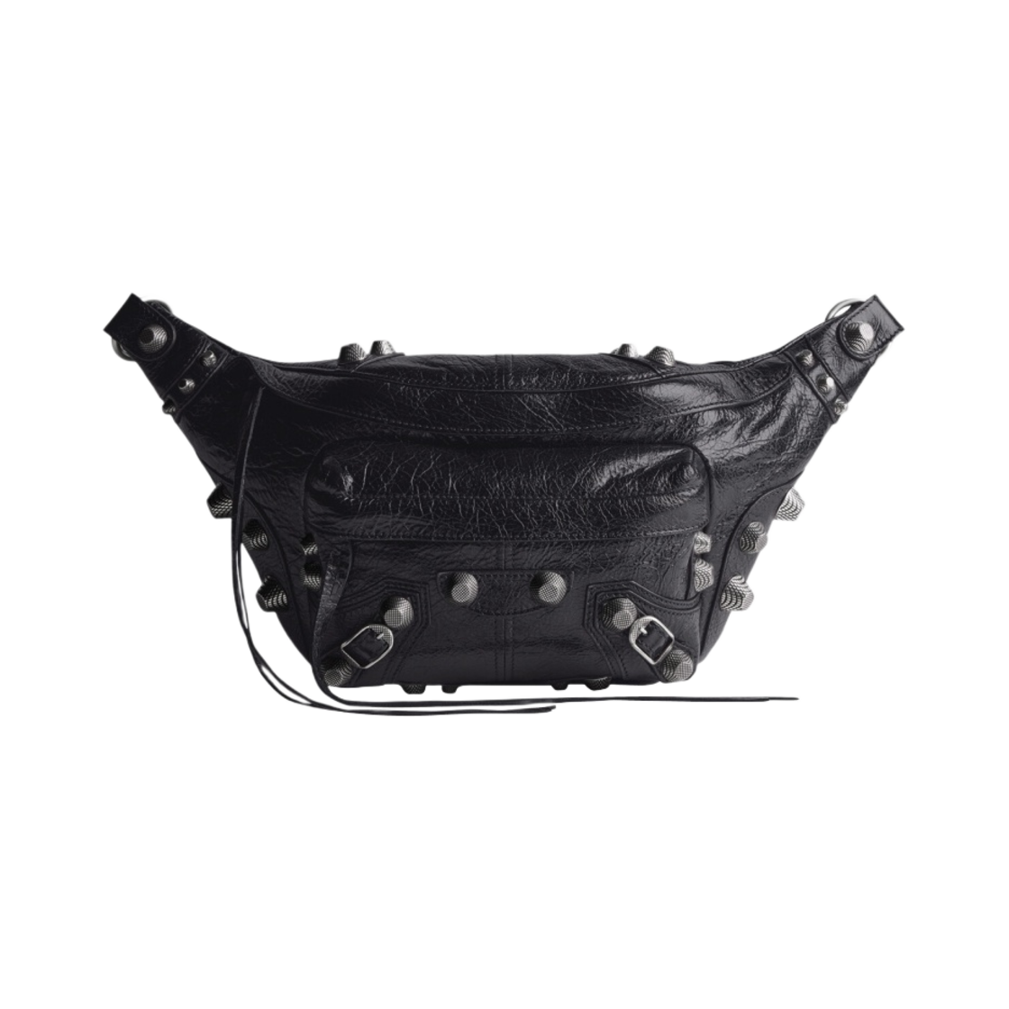 발렌시아가 아레나 램스킨 르 카골 멘 미디움 벨트팩 블랙(Balenciaga Le Cagole Men Medium Beltpack in Arena Lambskin Black) - 1