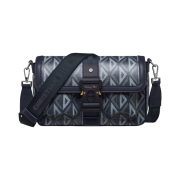 Dior Hit The Road Bag Strap CD Diamond Canvas Navy Blue