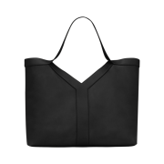 Saint Laurent Y Tote in Grained Leather Black