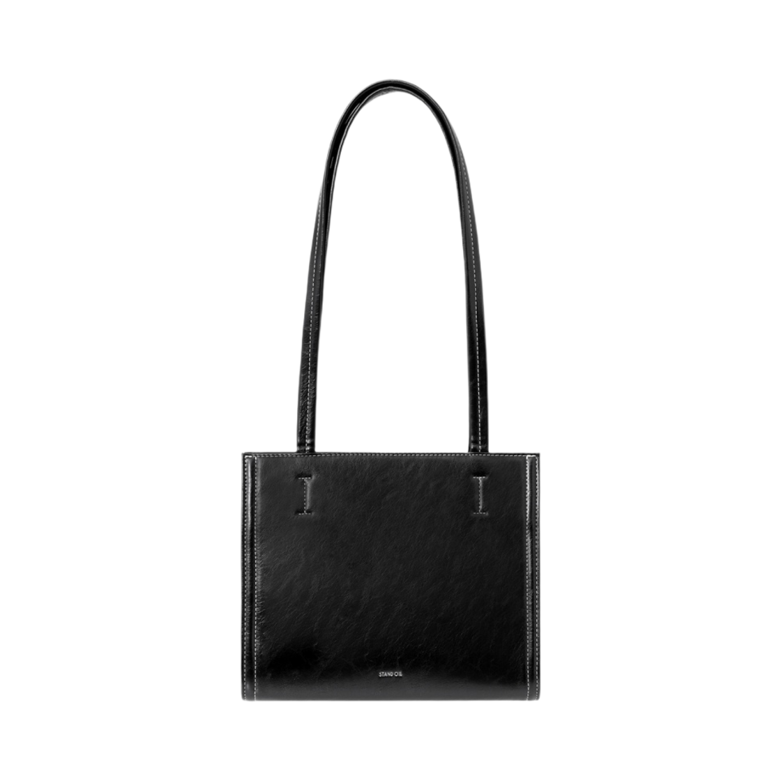 스탠드 오일 오블롱백 미니 스티치 블랙(Stand Oil Oblong Bag Mini Stitch Black)