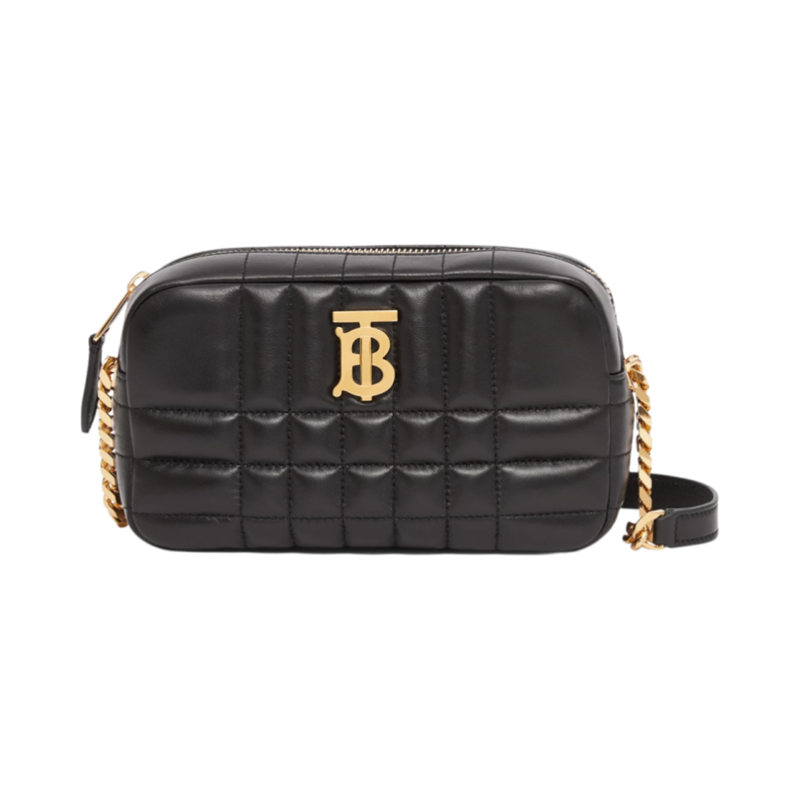 8060836 Burberry Quilted Leather Mini Lola Camera Bag Black