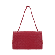 Bottega Veneta Trio Pouch on Strap Apple Candy