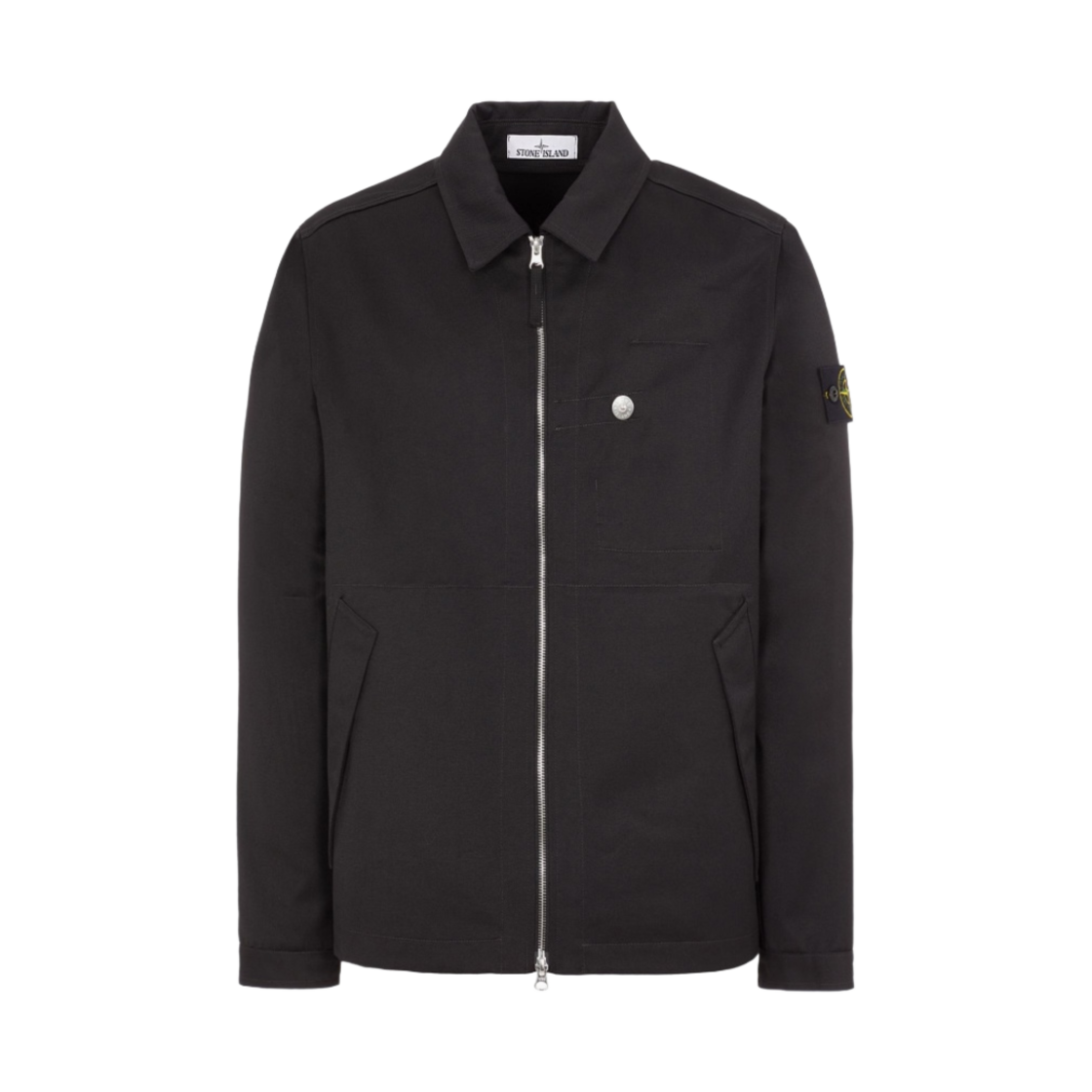 Stone Island 2022 Grey Workwear R Gabardine 3/1 Cotton Jacket