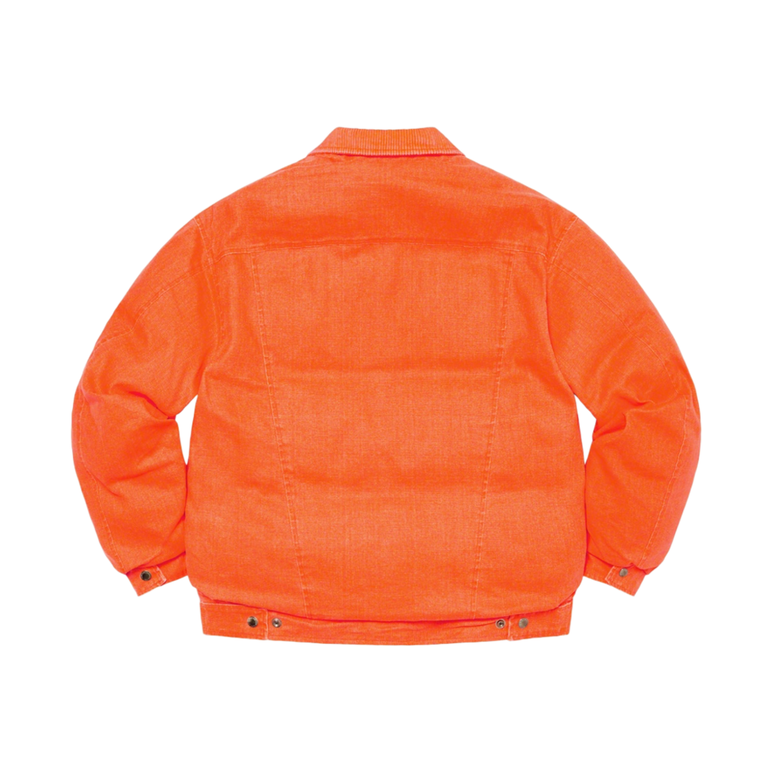 슈프림 x 쇼트 캔버스 다운 트러커 자켓 네온 오렌지 - 22FW(Supreme x Schott Canvas Down Trucker Jacket Neon Orange - 22FW) - 3
