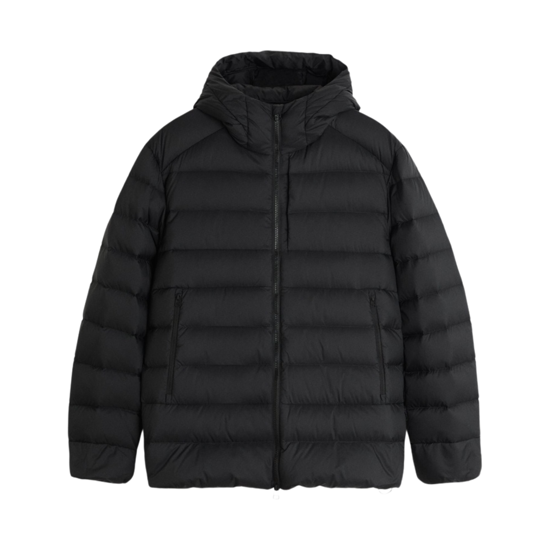 자라 후드 다운 패딩 점퍼 블랙(Zara Hooded Down Jacket Black) - 1