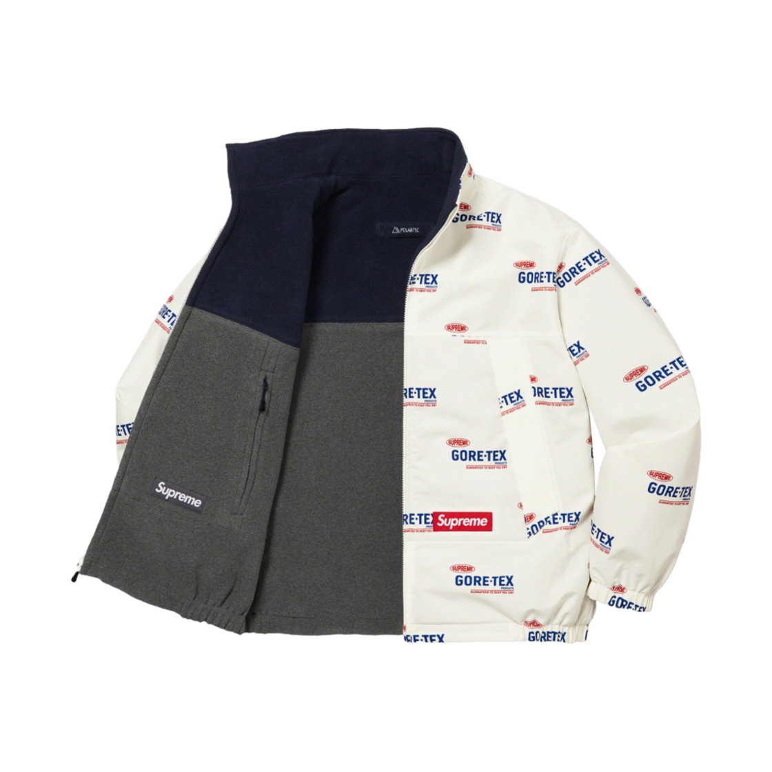 슈프림 고어텍스 리버시블 폴라텍 라인드 자켓 내츄럴 로고 - 22SS(Supreme Gore-Tex Reversible Polartec Lined Jacket Natural Logos - 22SS) - 2