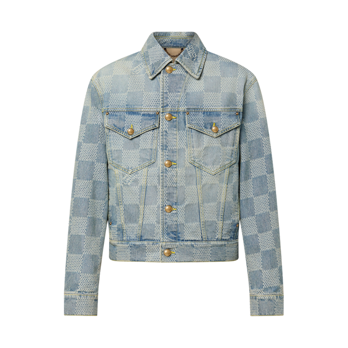 - Louis Vuitton Damier Jacquard Classic Denim Jacket Indigo
