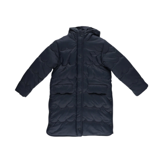 C16421-859 (Kids) Chloe High Neck Puffer Jacket Navy