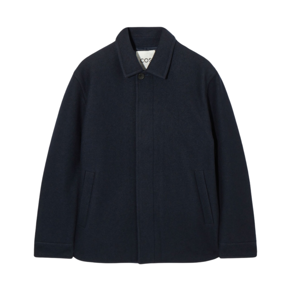 1187429001 COS Felted Wool Jacket Navy