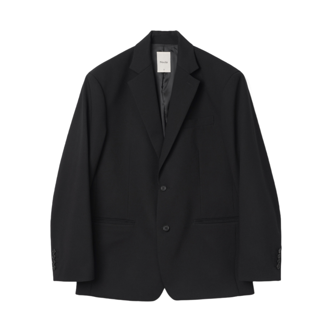 노클 리드 울 자켓 블랙(Nocle Reed Wool Jacket Black)