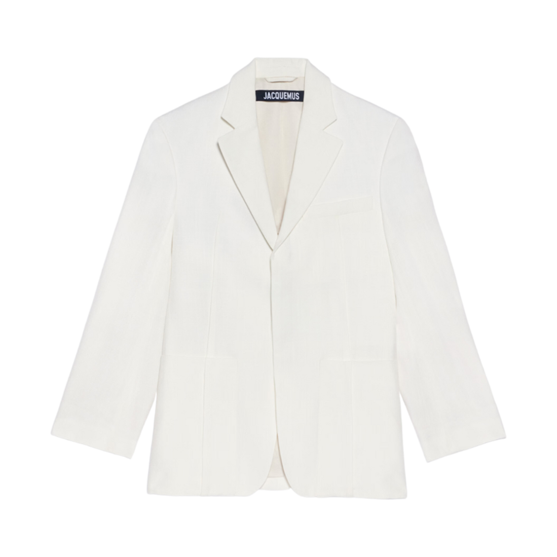 (W) 자크뮈스 라 베스트 드 옴므 스퀘어 자켓 화이트((W) Jacquemus La Veste D'homme Square Jacket White) - 1