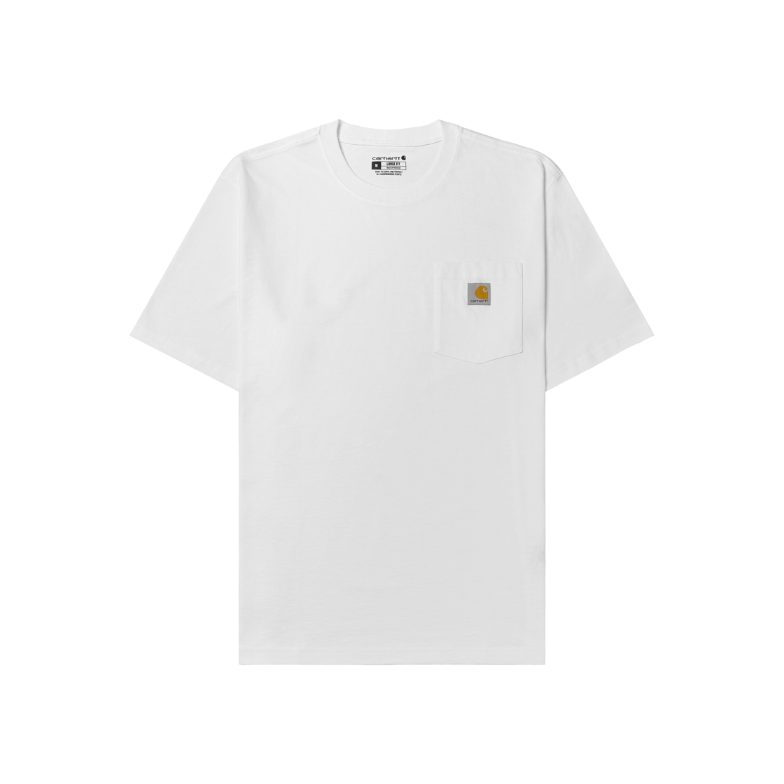 칼하트 루즈 핏 헤비웨이트 레귤러 숏슬리브 포켓 티셔츠 화이트(Carhartt Loose Fit Heavyweight Regular Short Sleeve Pocket T-Shirt White)