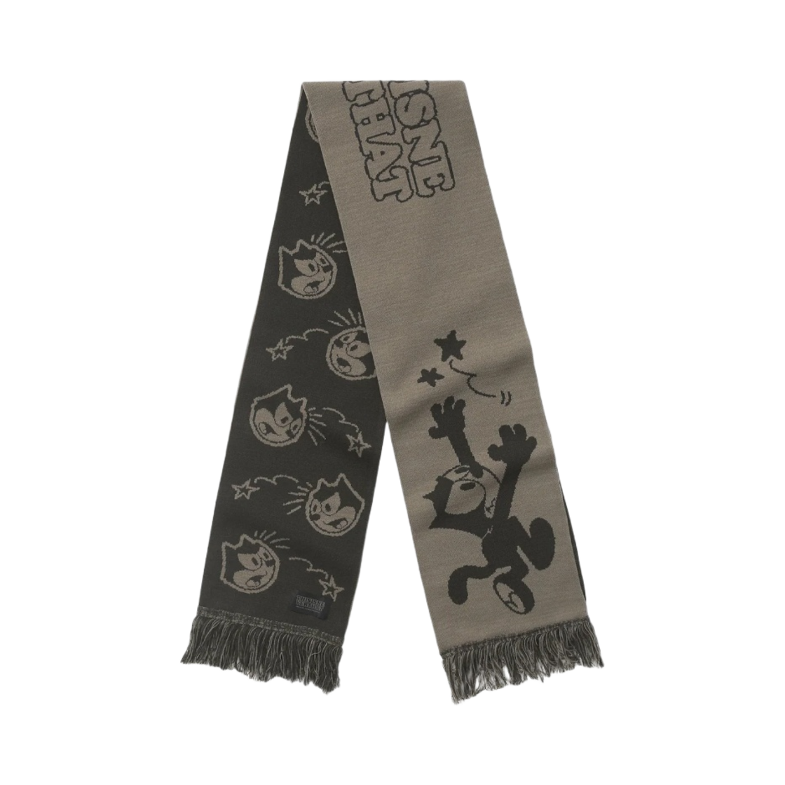 디스이즈네버댓 펠릭스 자카드 스카프 블랙(thisisneverthat Felix Jacquard Scarf Black) - 1