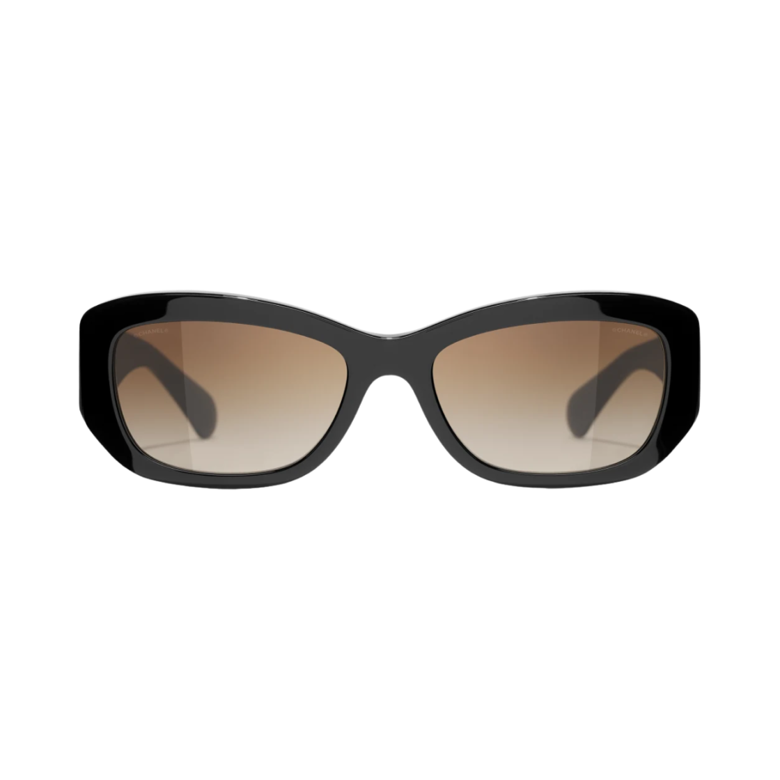 샤넬 렉탱글 선글라스 아세테이트 & 블랙 인터내셔널 핏(Chanel Rectangle Sunglasses Acetate & Black International Fit) - 2