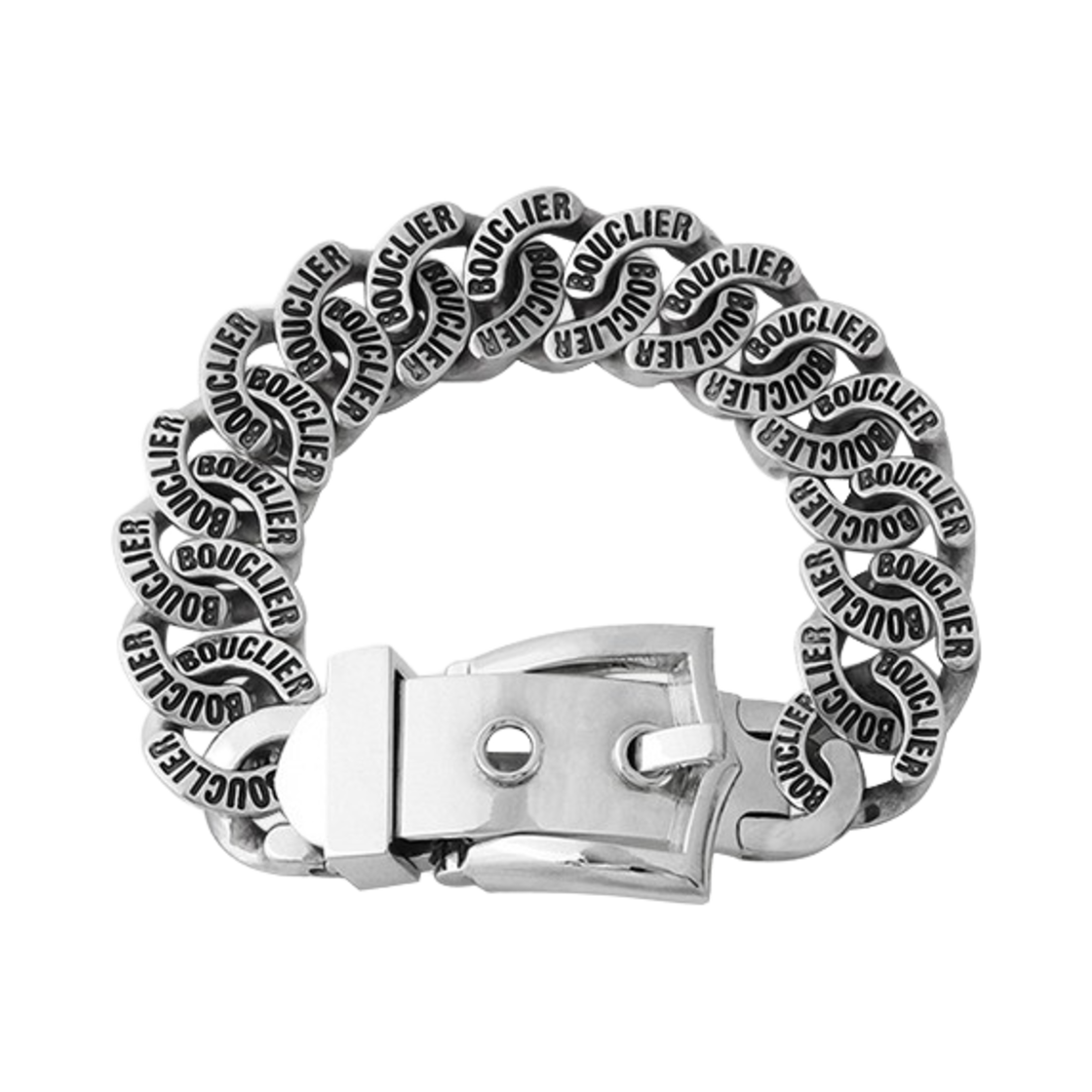BOUCLIER-036 Bouclier Loop Chain Buckle Bracelet