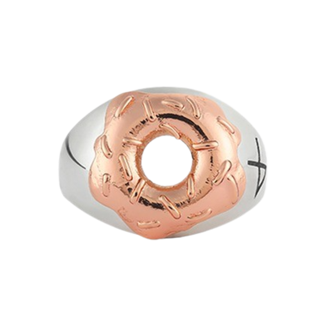 논논 도넛 링 실버925 18K 로즈골드 플레티드(Nonenon Donut Ring Silver925 18K Rosegold Plated)
