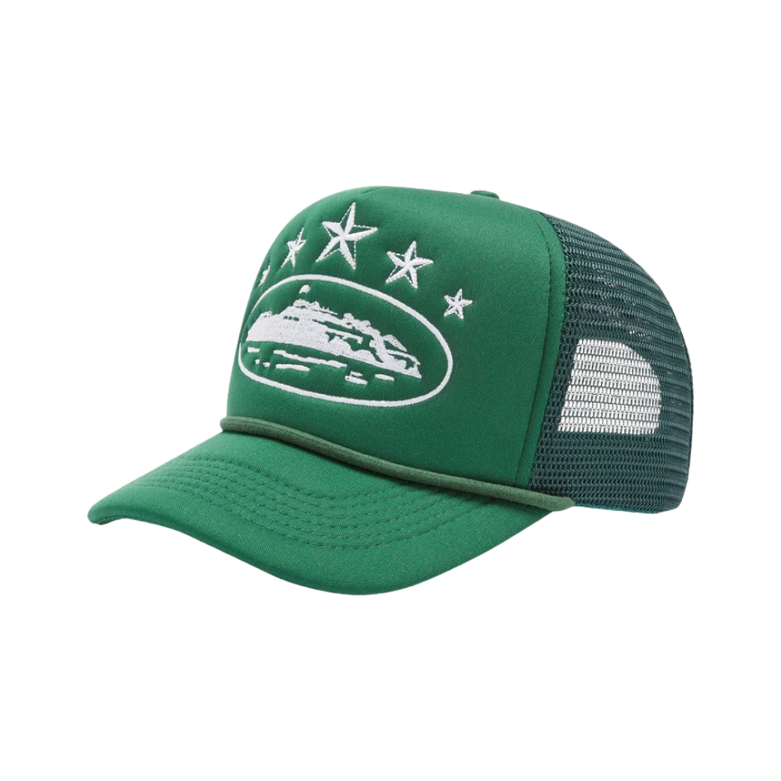 코르테이즈 5 스타즈 알카트라즈 트러커 그린(Corteiz 5 Starz Alcatraz Trucker Green)