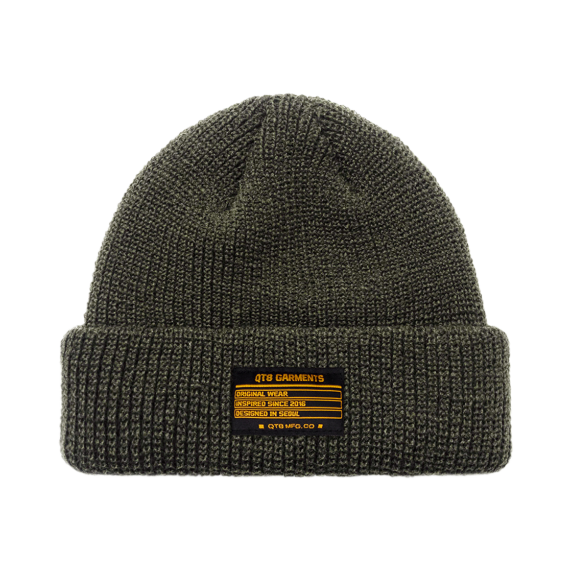 Q4WMHT001KHA QT8 GARMENTS Original Short Beanie Khaki