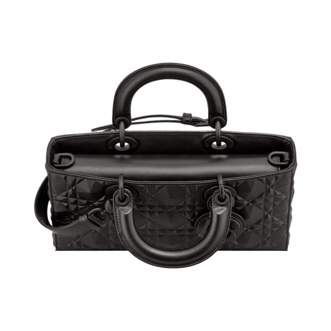 디올 미디움 레이디 디조이백 까나쥬 카프스킨 다이아몬드 모티프 블랙(Dior Medium Lady D-Joy Bag Cannage Calfskin with Diamond Motif Black) - 3