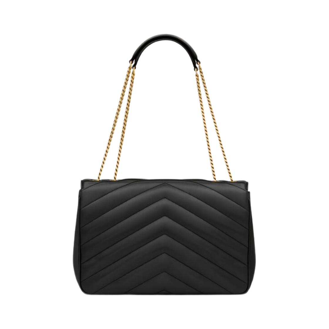 생로랑 루루 라지 마틀라세 램스킨 느와르(Saint Laurent Loulou Large in Matelasse Lambskin Noir) - 2