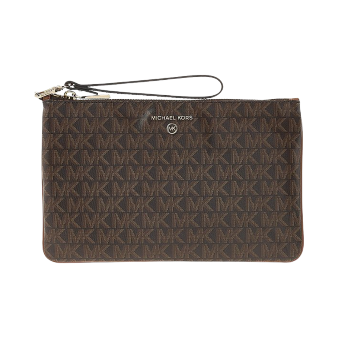 마이클 코어스 로고 클러치 브라운 아콘(Michael Kors Logo Clutch Brown Acorn)