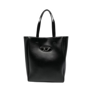 Diesel Holi D Logo Plaque Tote Bag Black