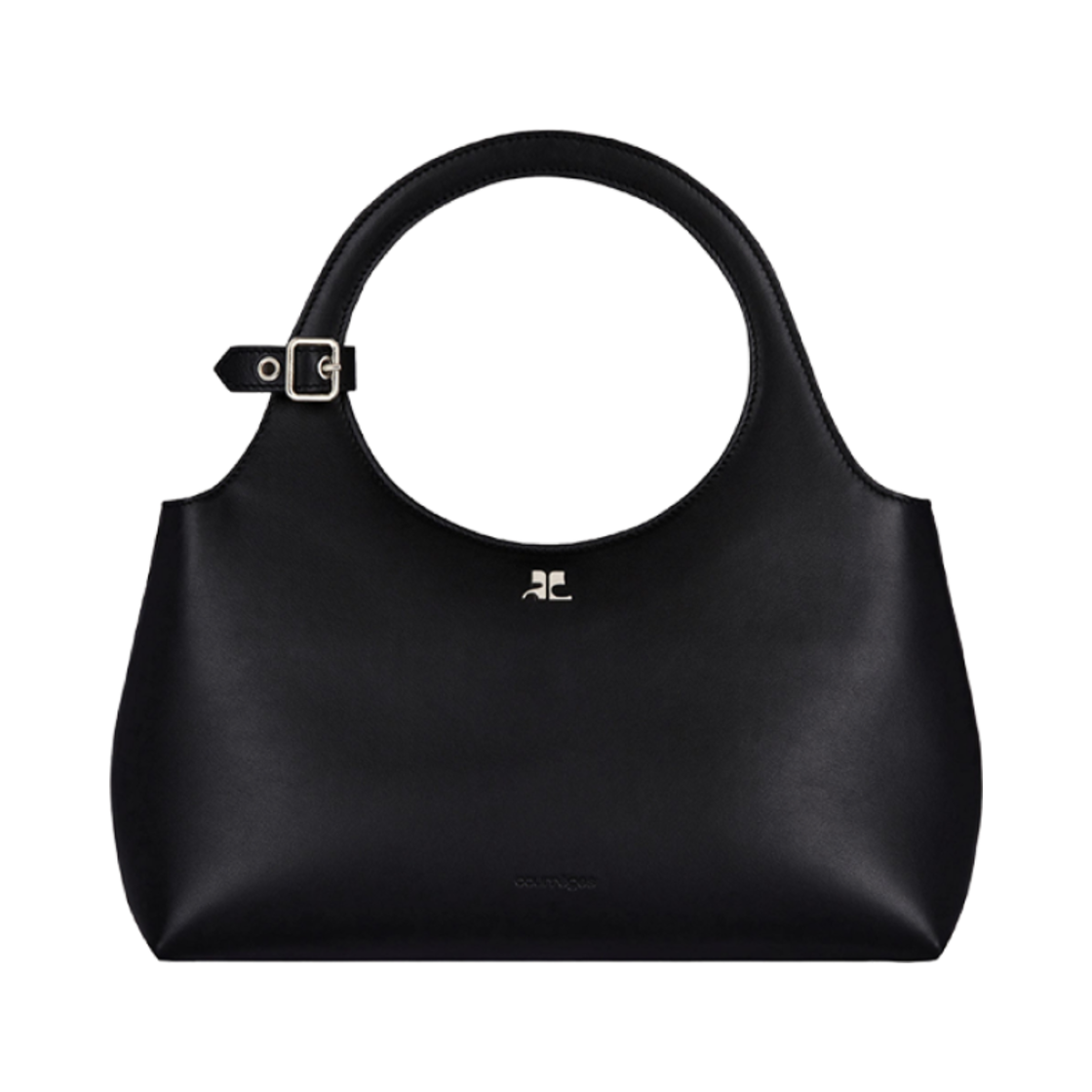 125GSA159CR00659999 Courreges Holy Day Leather Bag Black