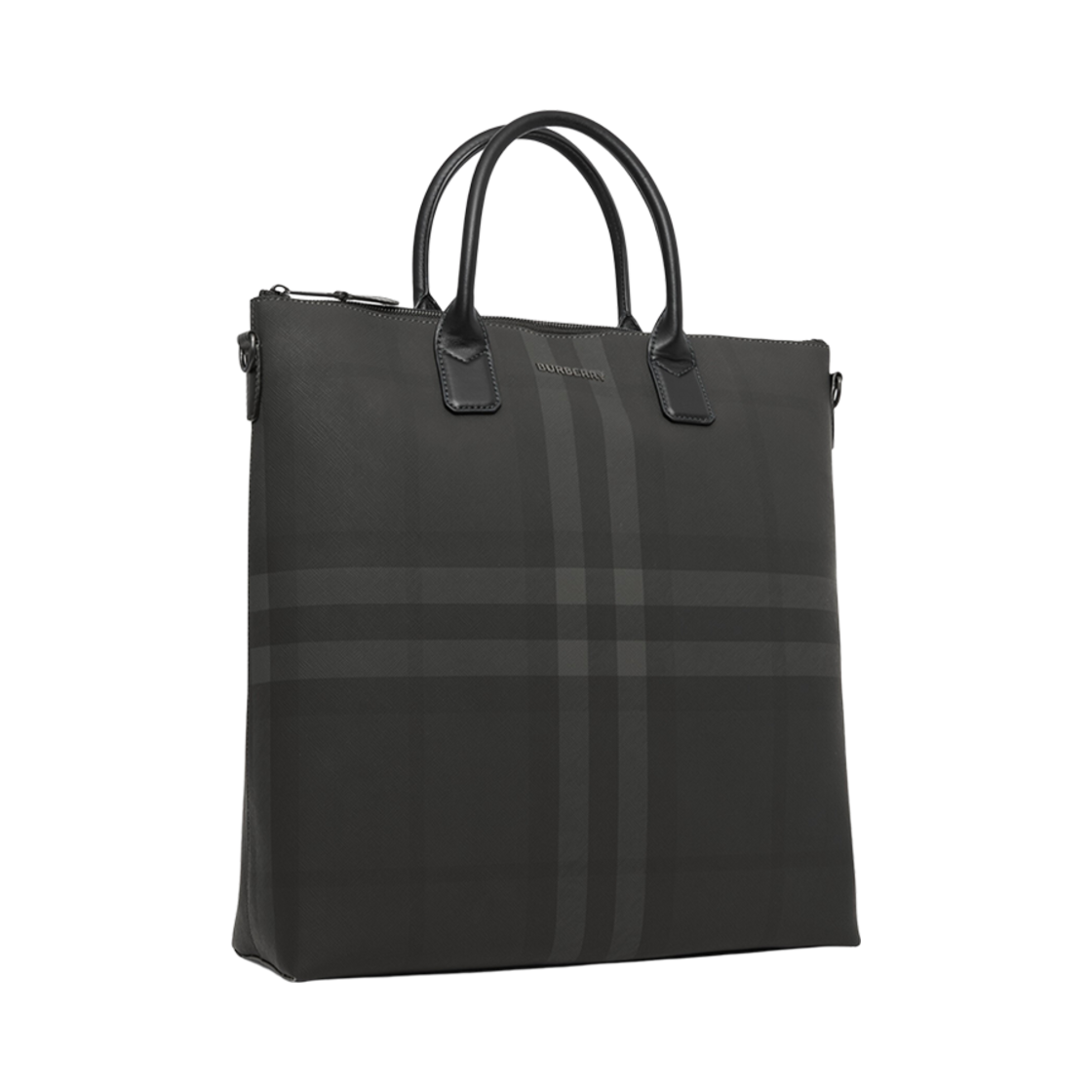 버버리 차콜 체크 스털링 토트 차콜(Burberry Charcoal Check Stirling Tote Charcoal) - 2