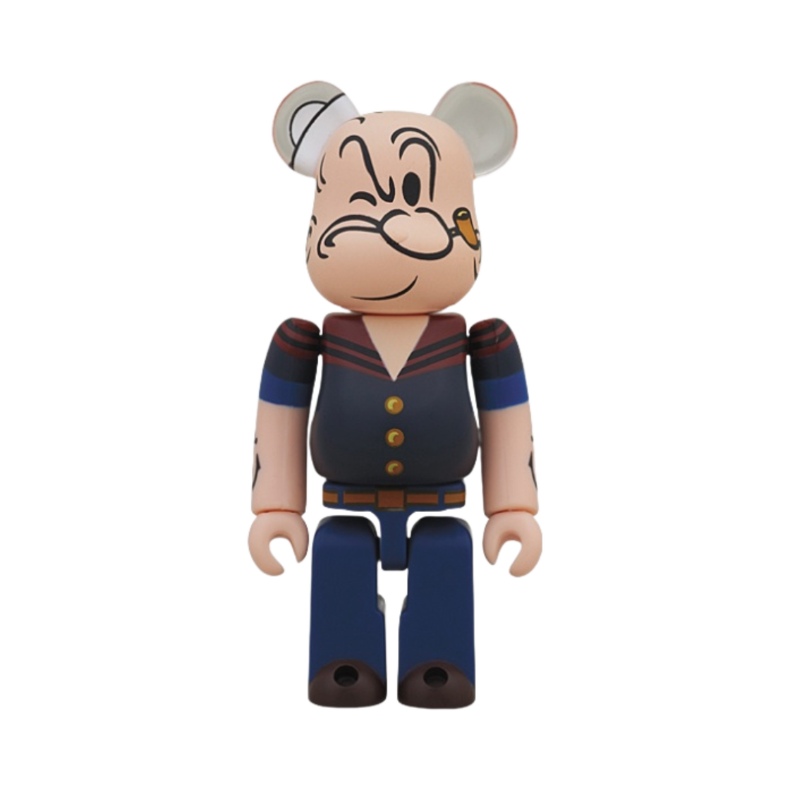 베어브릭 DRX 네이비 뽀빠이 100% | Bearbrick | KREAM