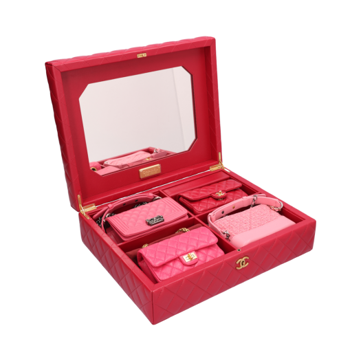 AS1949 Chanel Limited Success Story 4 Mini Bag Lambskin Pink Gold