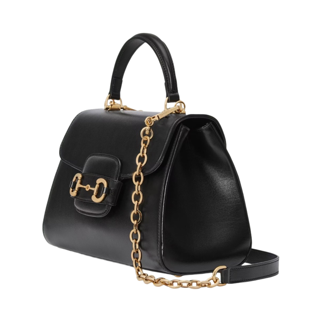 구찌 홀스빗 1955 미디움 핸들백 블랙(Gucci Horsebit 1955 Medium Handle Bag Black) - 2