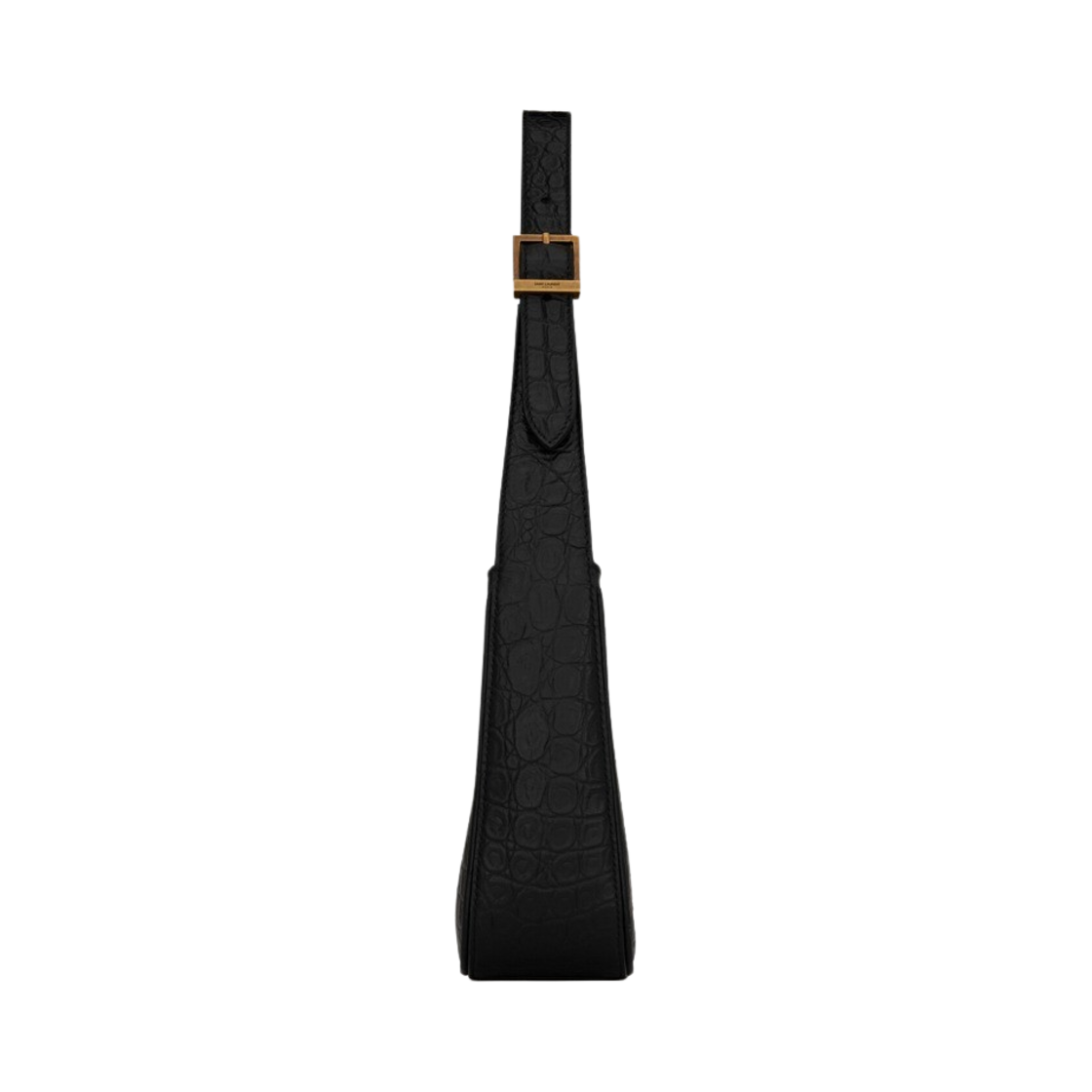 생로랑 크로커다일 엠보스 샤이니 레더 브론즈 모노그램 르 5 아 7 호보백 블랙(Saint Laurent Bronze Monogram Le 5 A 7 Hobo Bag in Crocodile Embossed Shiny Leather Black) - 3