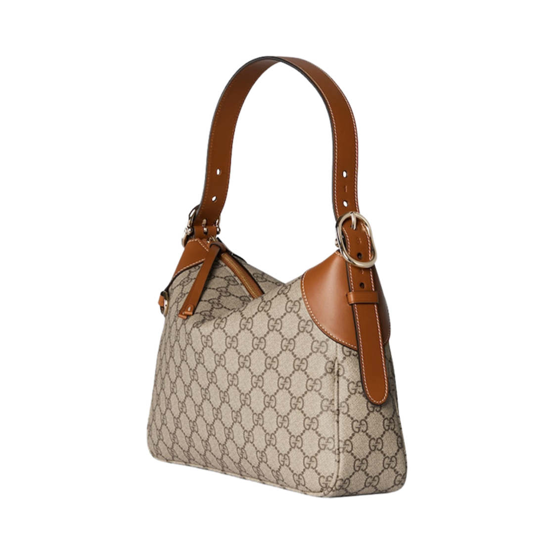 구찌 GG 엠블럼 스몰 숄더백 베이지 에보니(Gucci GG Emblem Small Shoulder Bag Beige Ebony) - 2