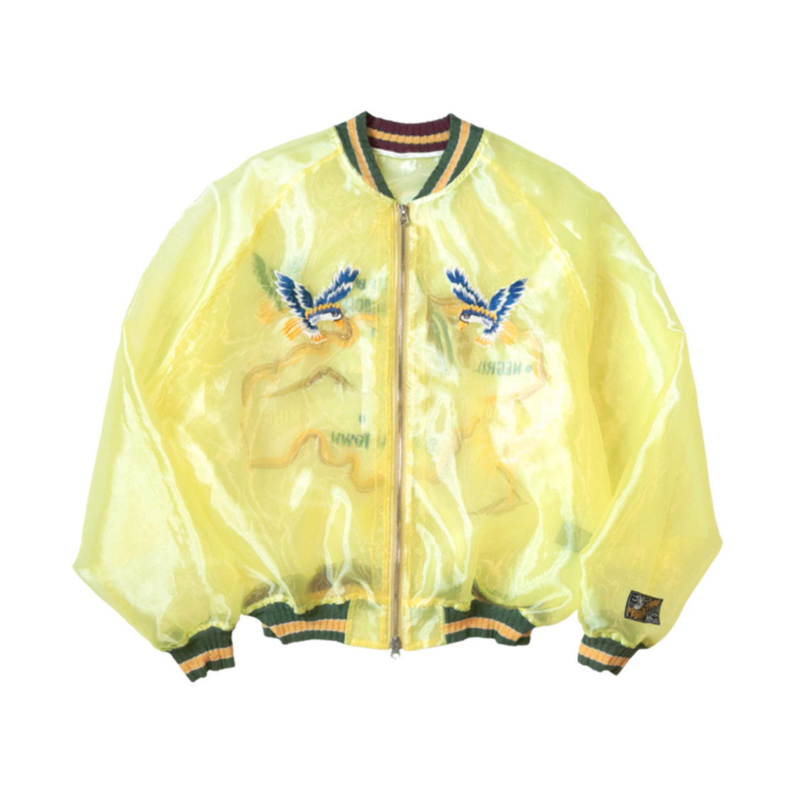 캐피탈 시어 펄 모스키토 가드 수베니어 자켓 자메이카 옐로우(Kapital Sheer Pearl Mosquito Guard Souvenir Jacket Jamaica Yellow)