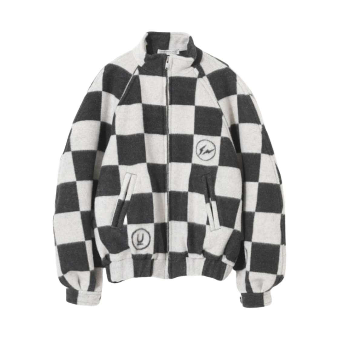 (W) 언더커버 x 프라그먼트 UC2C1201-2 울 자켓 블랙 체크((W) Undercover x Fragment UC2C1201-2 Wool Jacket Black Check)
