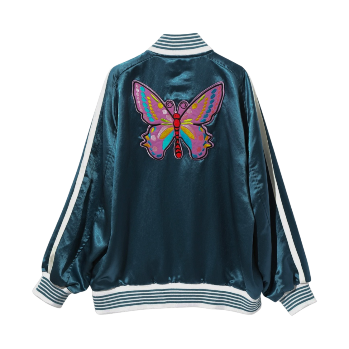 니들스 아세테이트 사틴 어워드 자켓 블루(Needles Acetate Sateen Award Jacket Blue) - 2