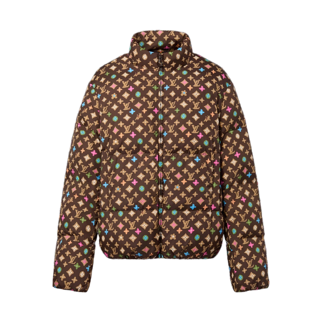루이비통 모노그램 프린티드 라이트 다운 재킷 브라운(Louis Vuitton Monogram Printed Light Down Jacket Brown)